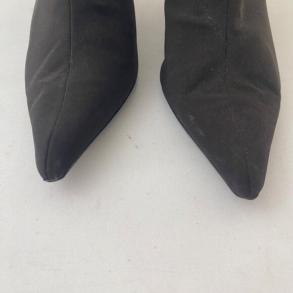 A. Marinelli Ankle Boots Shoes Pointed Toe Brown Crocodile - Picture 6 of 11